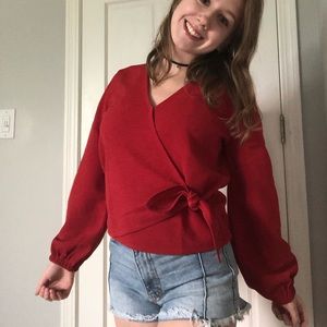 NWT Madewell Side Tie Top